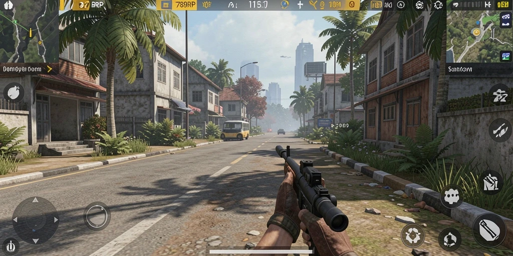 Tampilan gameplay menarik dari 789RP dengan elemen simulasi.