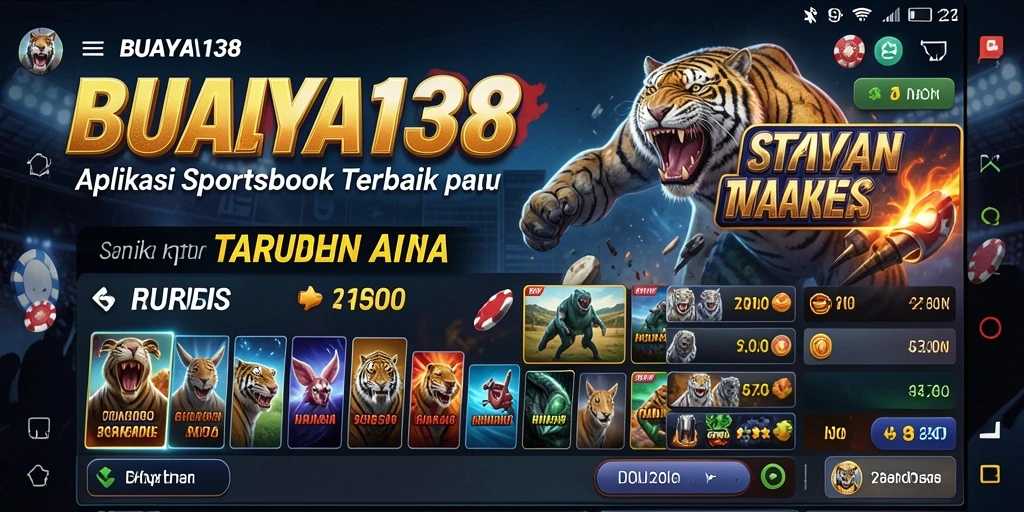 Tampilan gameplay BUAYA138 saat memasang taruhan olahraga.