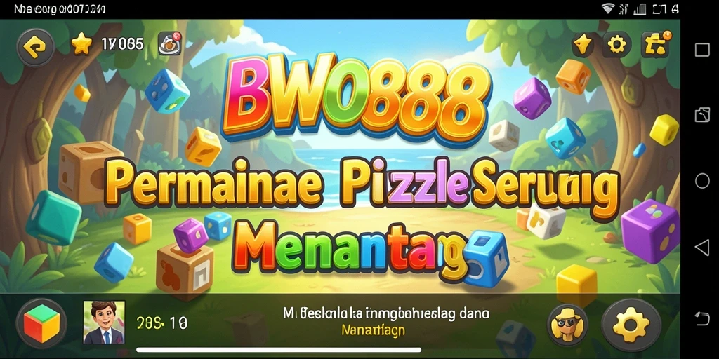 Screenshot mendemonstrasikan gameplay seru dalam BWO888 dengan berbagai teka-teki.