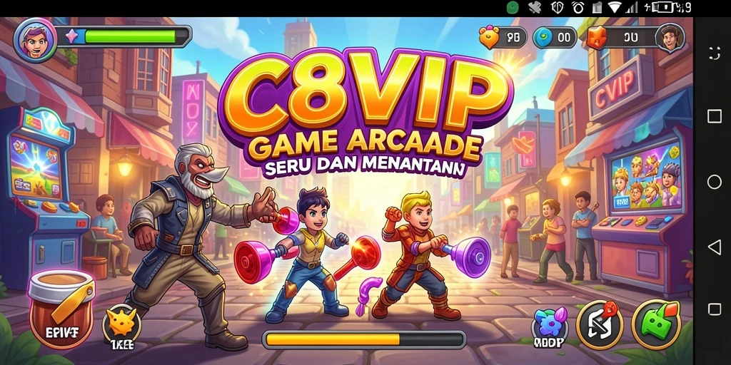Tampilan gameplay C8VIP yang menarik dan interaktif.