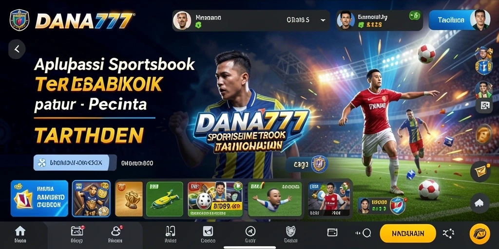 Tampilan antarmuka DANA777 yang menarik dalam permainan Sportsbook.