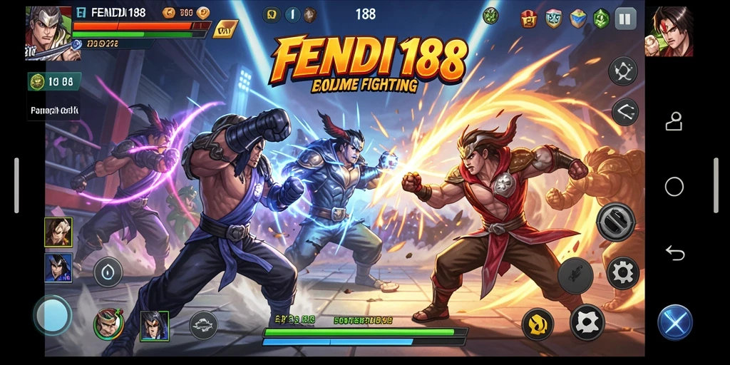 Screenshot gameplay FENDI188 menampilkan pertarungan seru yang intens.