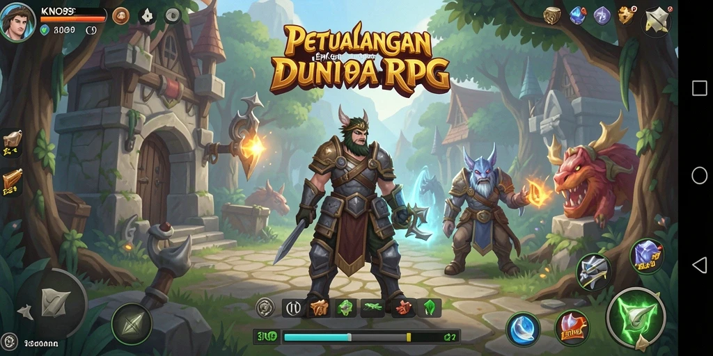 Tampilan gameplay RPG KNO89 yang menakjubkan dan mendalam.