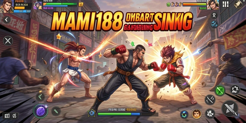 Tampilan gameplay seru di MAMI188 yang menampilkan pertarungan epik.
