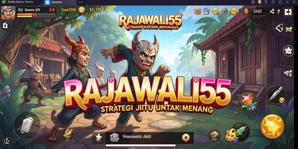Tampilan dinamis gameplay RAJAWALI55 dengan strategi mendebarkan.