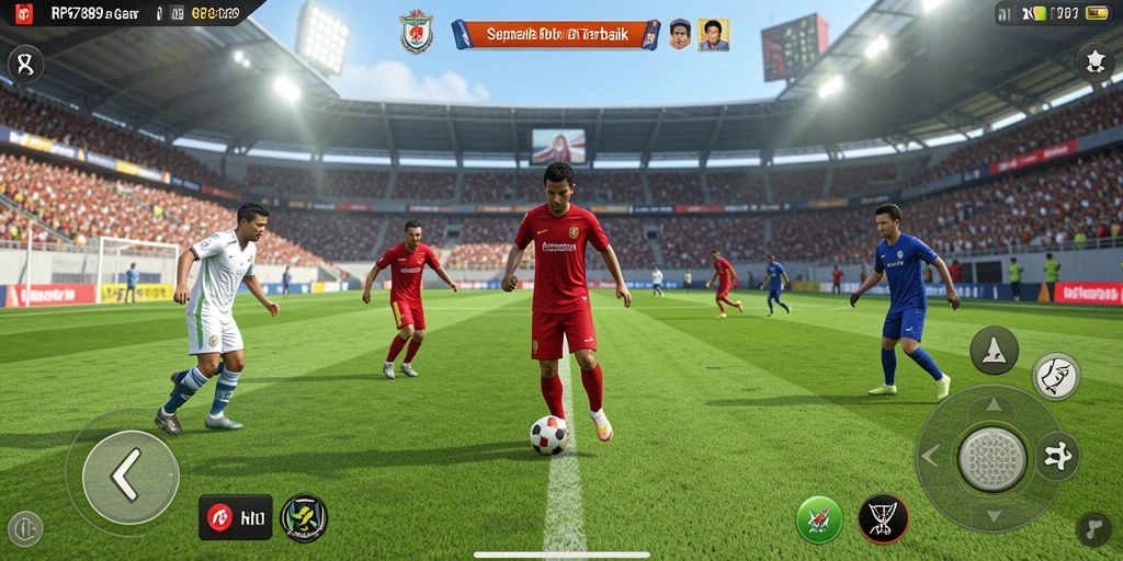 Tampilan menarik gameplay sepak bola RP6789.
