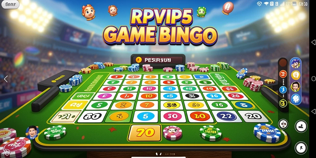 Tampilan screenshot gameplay RPVIP5 yang menunjukkan keseruan bermain Bingo.