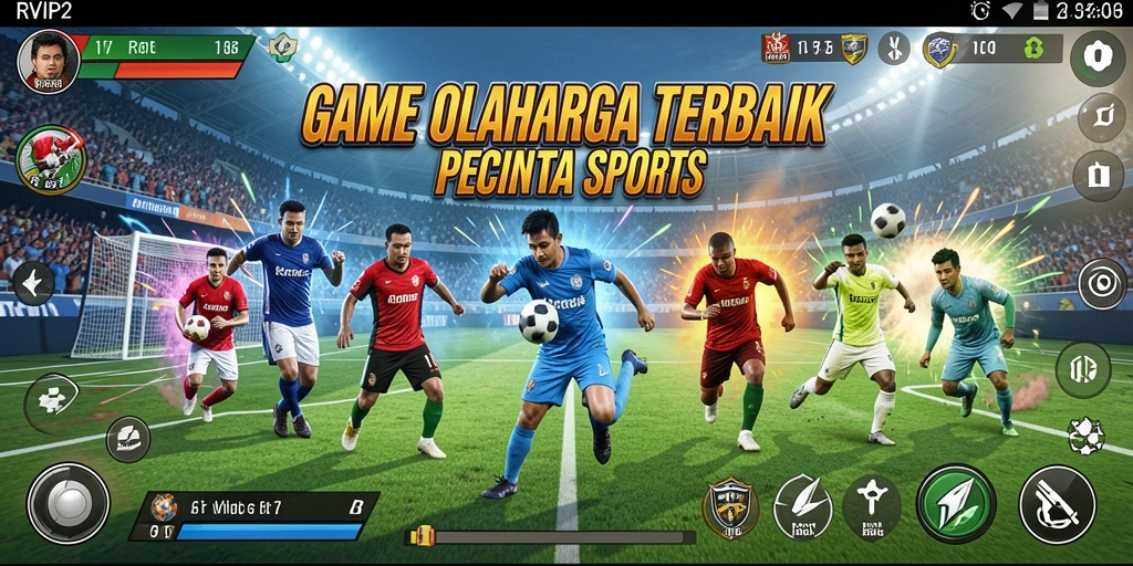 Screenshot gameplay RVIP2 yang menampilkan aksi seru dalam olahraga.