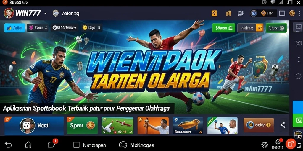 Tampilan gameplay Sportsbook yang menarik dan interaktif di WIN777.